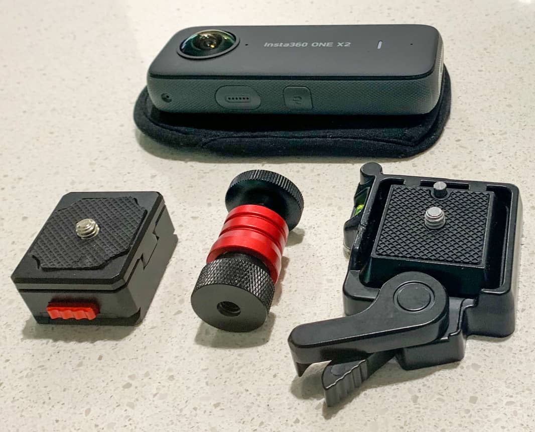 Quick-release choices for Insta360 One X2